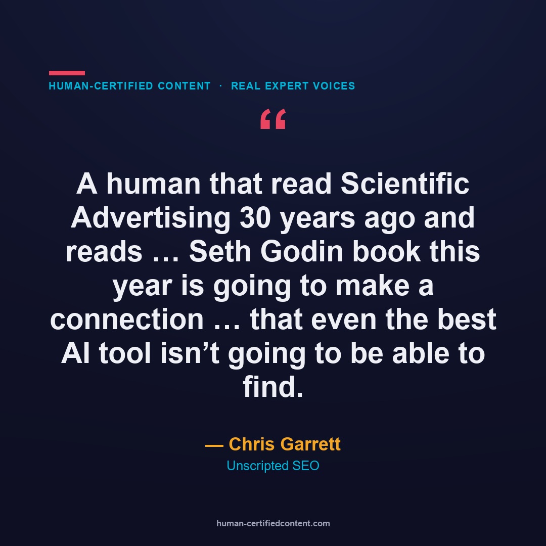 Chris Garrett on the cross-domain connections only a human brain makes